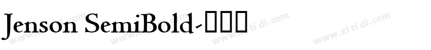 Jenson SemiBold字体转换